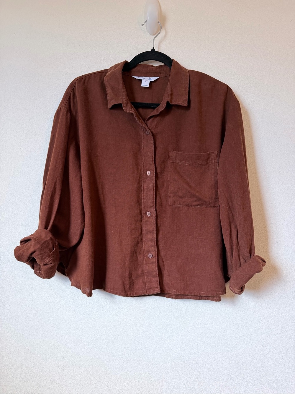 Old Navy Rust Brown Button-Down Shirt